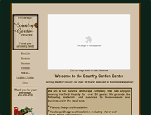 Tablet Screenshot of countrygardencenterofbelair.com